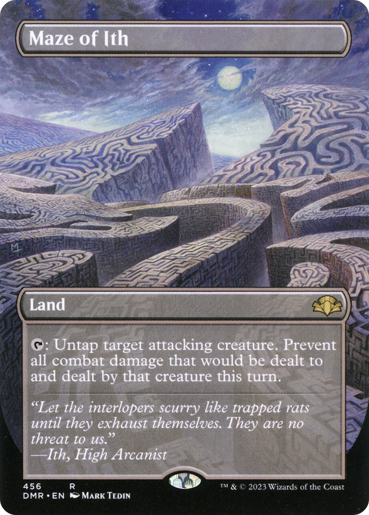 Maze of Ith (Borderless Alternate Art) [Dominaria Remastered] | Black Swamp Games