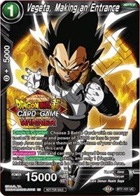 Vegeta, Making an Entrance (Top 16 Winner) (BT7-101) [Tournament Promotion Cards] | Black Swamp Games