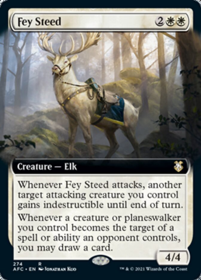 Fey Steed (Extended Art) [Dungeons & Dragons: Adventures in the Forgotten Realms Commander] | Black Swamp Games