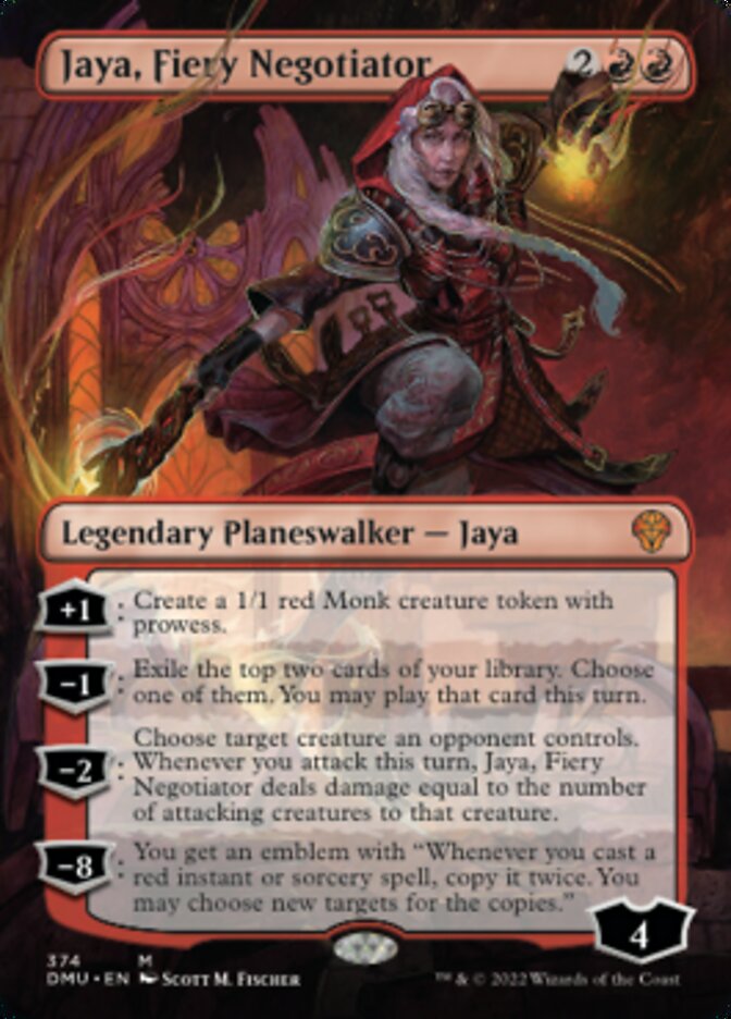 Jaya, Fiery Negotiator (Borderless) [Dominaria United] | Black Swamp Games