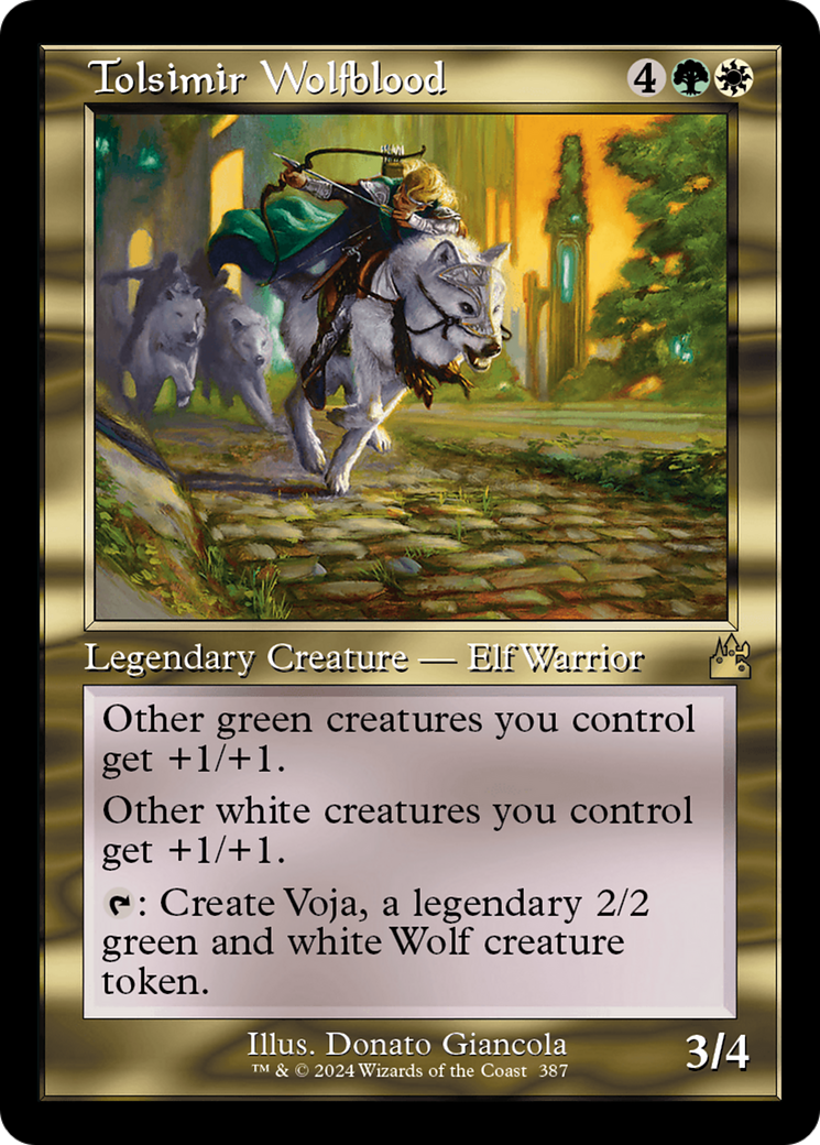 Tolsimir Wolfblood (Retro Frame) [Ravnica Remastered] | Black Swamp Games