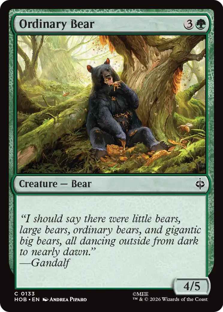 Ordinary Bear [The Hobbit] | Black Swamp Games
