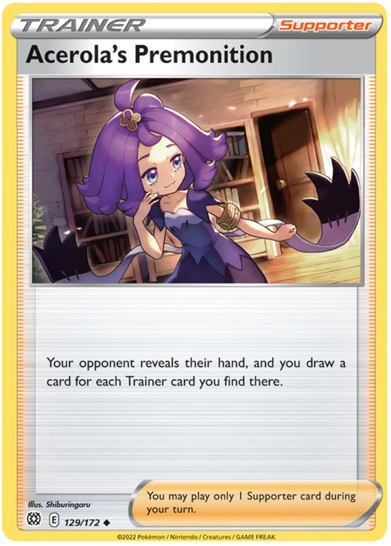 Acerola's Premonition (129/172) [Sword & Shield: Brilliant Stars] | Black Swamp Games