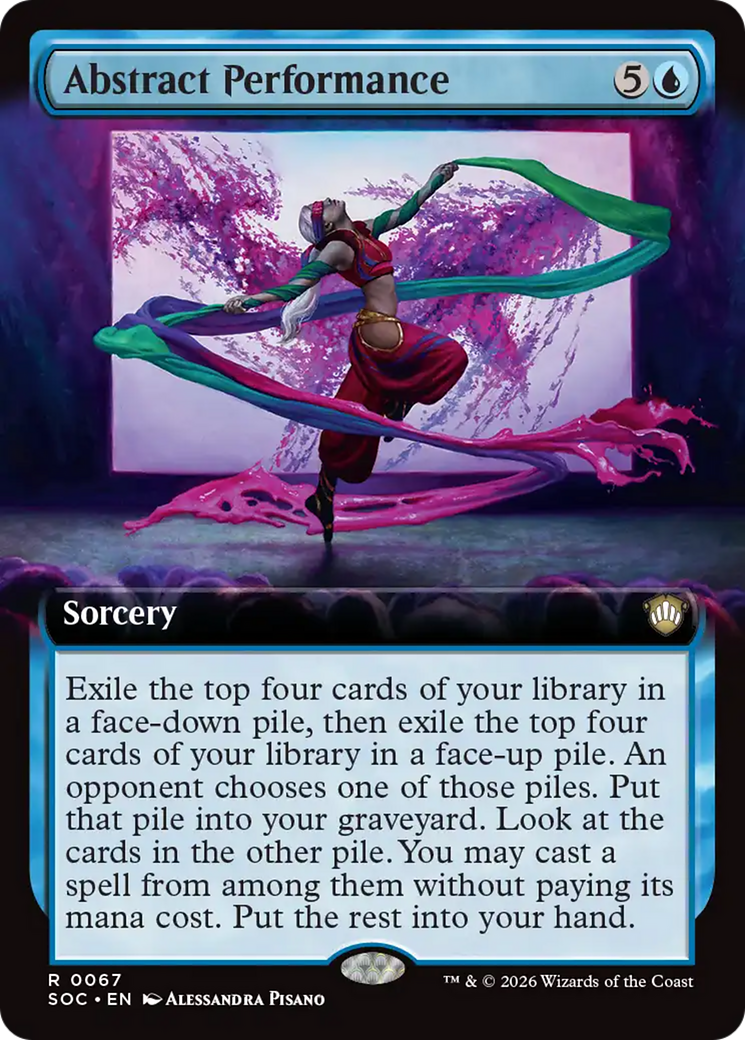 Abstract Performance (Extended Art) [Secrets of Strixhaven Commander] | Black Swamp Games