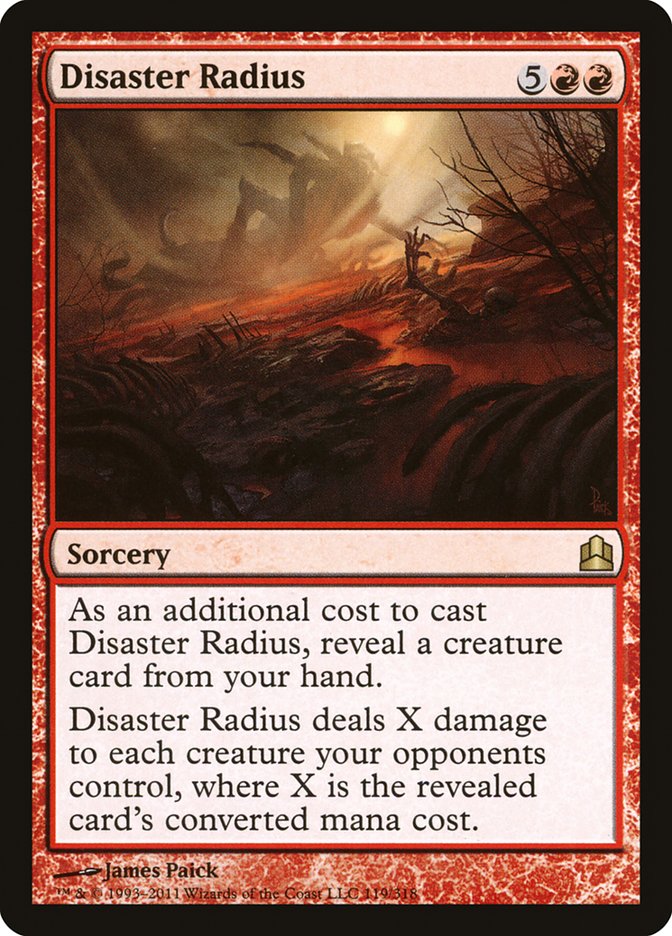 Disaster Radius [Commander 2011] | Black Swamp Games