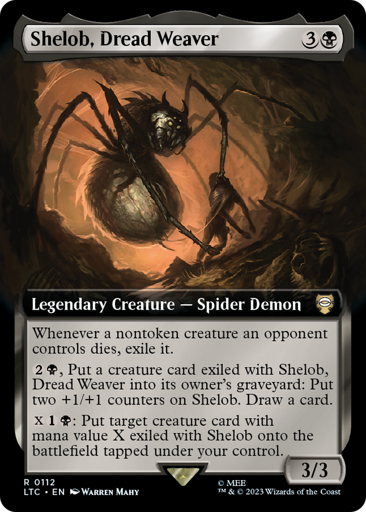 Shelob, Dread Weaver (Extended Art) [The Lord of the Rings: Tales of Middle-Earth Commander] | Black Swamp Games