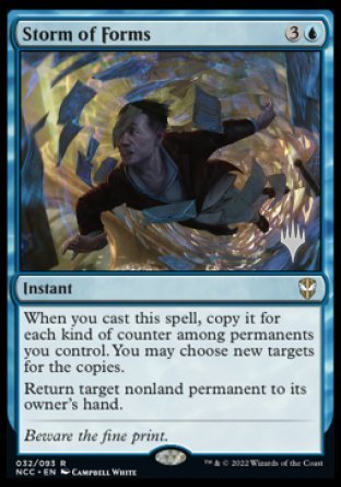 Storm of Forms (Promo Pack) [Streets of New Capenna Commander Promos] | Black Swamp Games