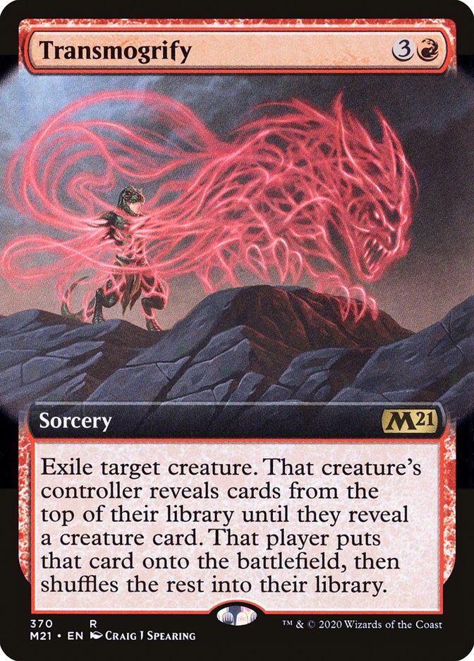 Transmogrify (Extended Art) [Core Set 2021] | Black Swamp Games