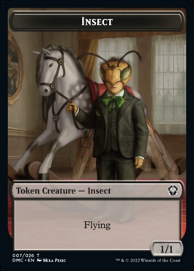 Soldier // Insect Double-Sided Token [Dominaria United Tokens] | Black Swamp Games