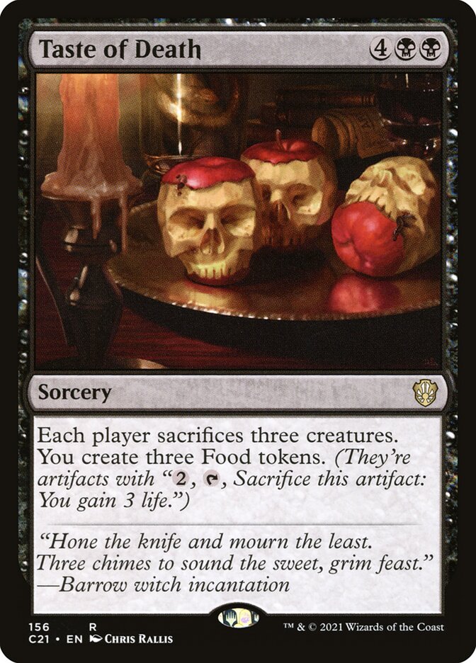 Taste of Death [Commander 2021] | Black Swamp Games