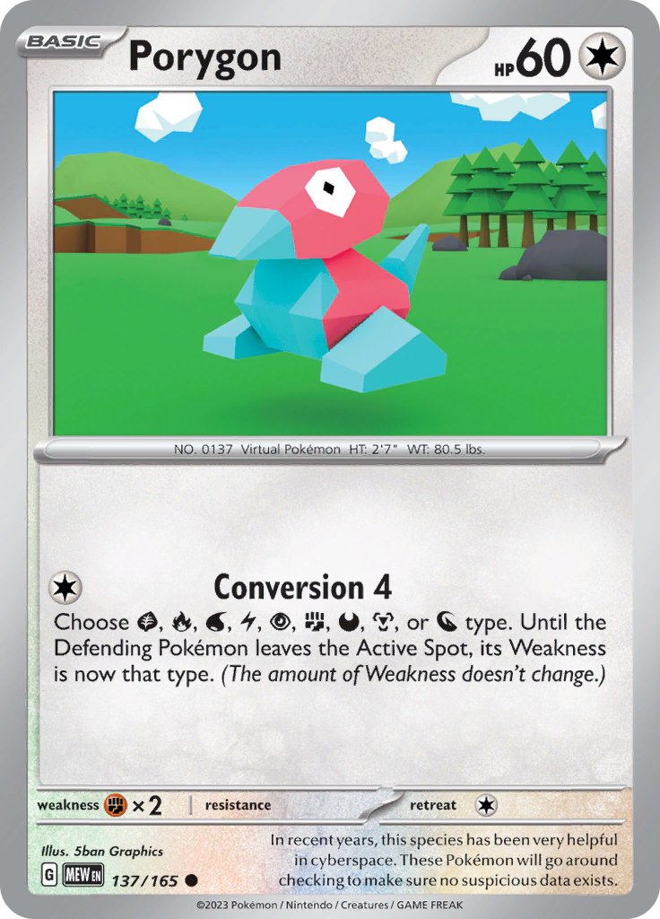 Porygon (137/165) [Scarlet & Violet: 151] | Black Swamp Games