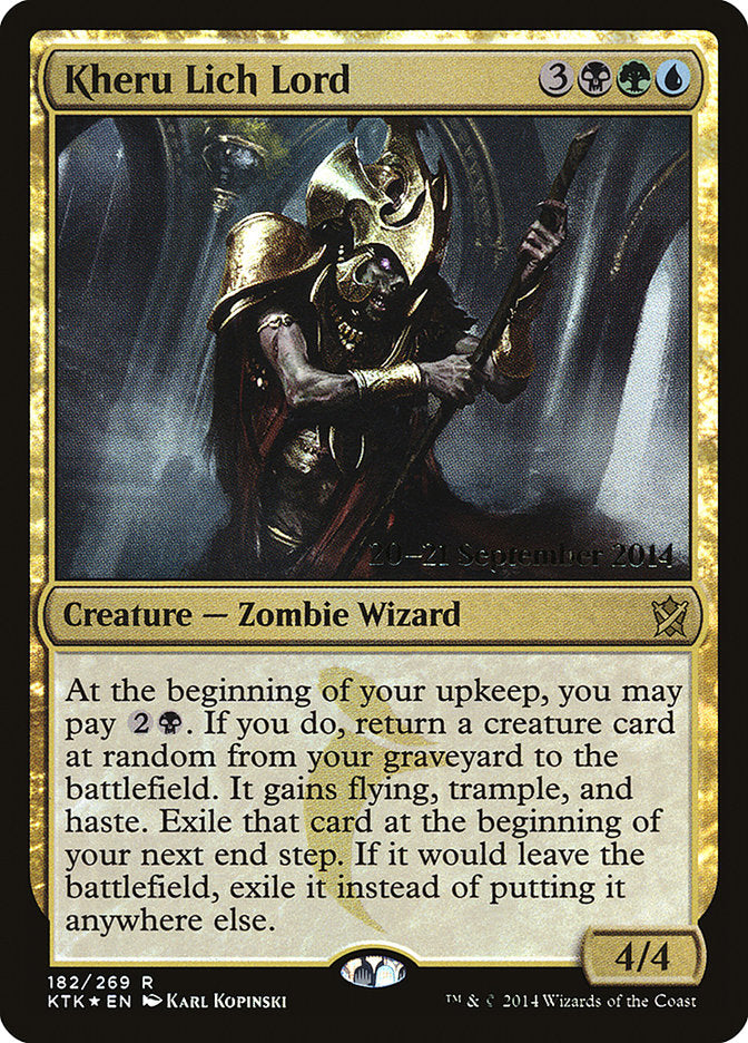 Kheru Lich Lord [Khans of Tarkir Prerelease Promos] | Black Swamp Games
