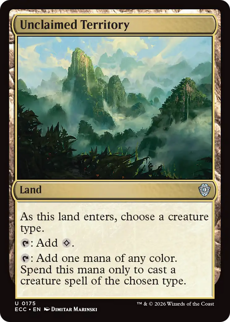 Unclaimed Territory [Lorwyn Eclipsed Commander] | Black Swamp Games