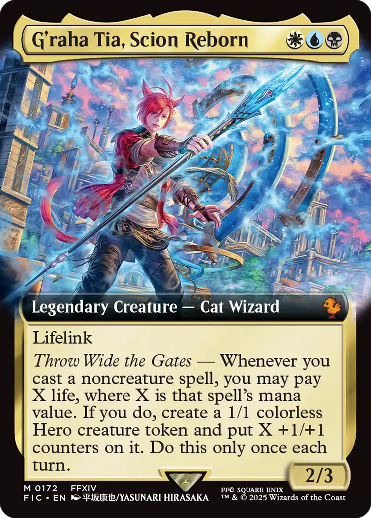 G'raha Tia, Scion Reborn (Extended Art) [FINAL FANTASY Commander] | Black Swamp Games