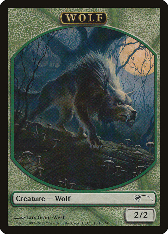 Human // Wolf Double-Sided Token [Friday Night Magic 2012] | Black Swamp Games