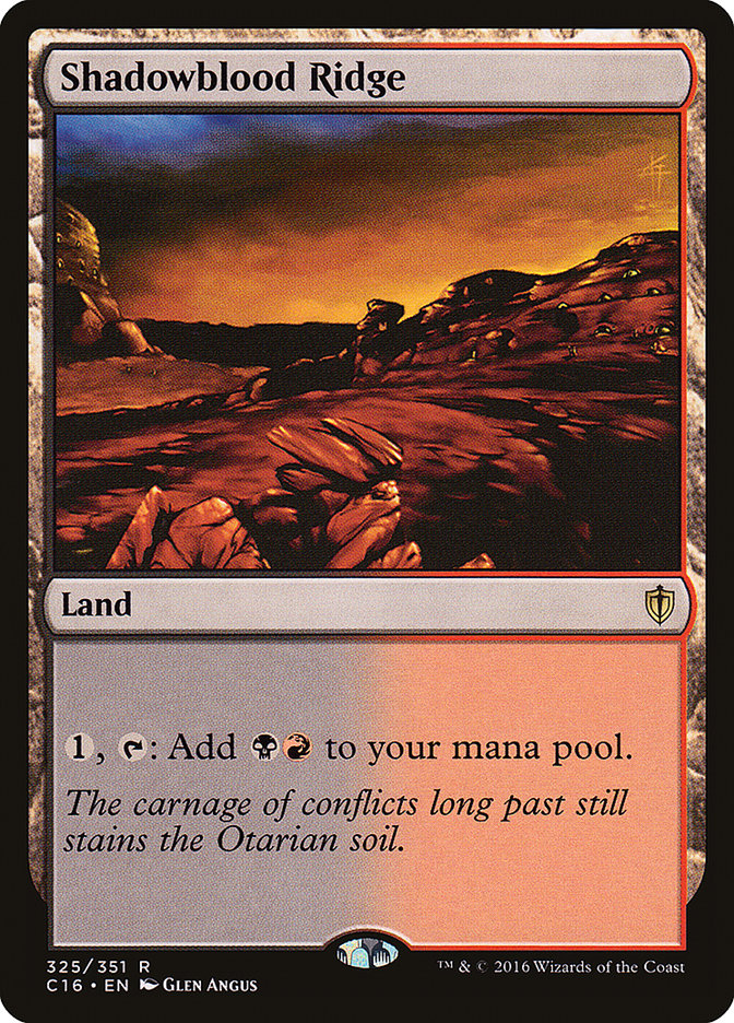 Shadowblood Ridge [Commander 2016] | Black Swamp Games