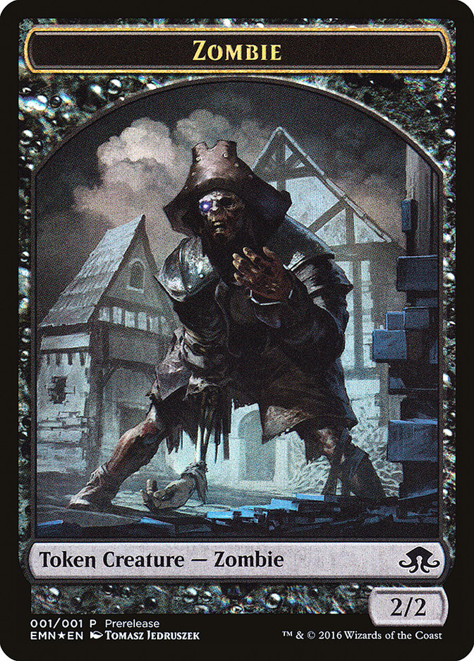 Zombie // Zombie Double-Sided Token [Eldritch Moon Prerelease Promos] | Black Swamp Games