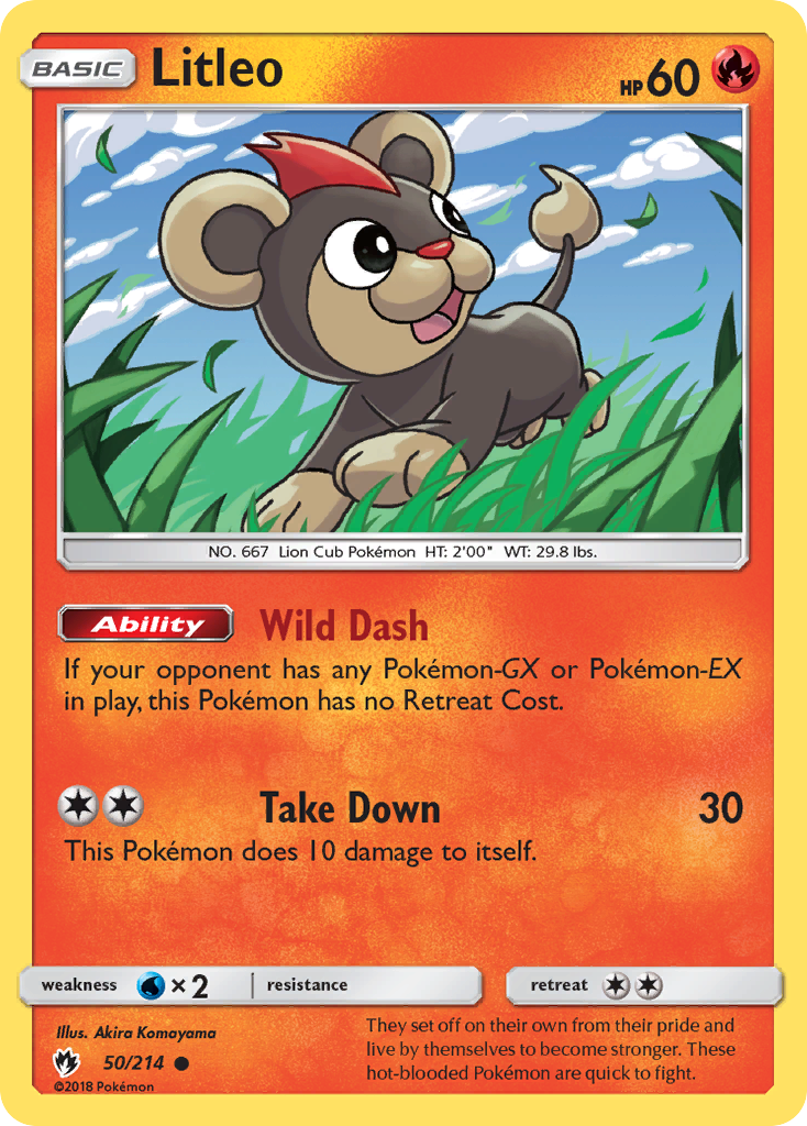 Litleo (50/214) [Sun & Moon: Lost Thunder] | Black Swamp Games