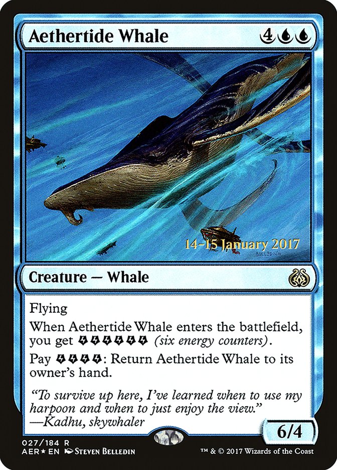 Aethertide Whale [Aether Revolt Prerelease Promos] | Black Swamp Games