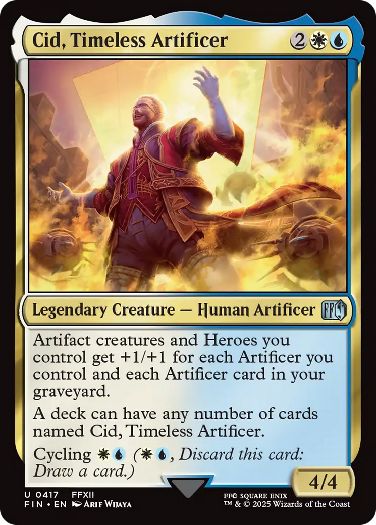 Cid, Timeless Artificer (0417) [FINAL FANTASY] | Black Swamp Games
