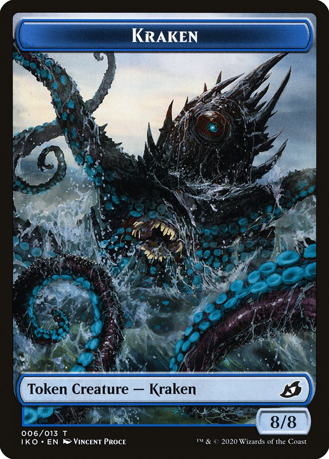 Kraken Token [Ikoria: Lair of Behemoths Tokens] | Black Swamp Games