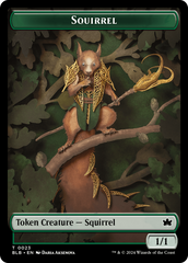 Squirrel // Food Double-Sided Token [Bloomburrow Tokens] | Black Swamp Games