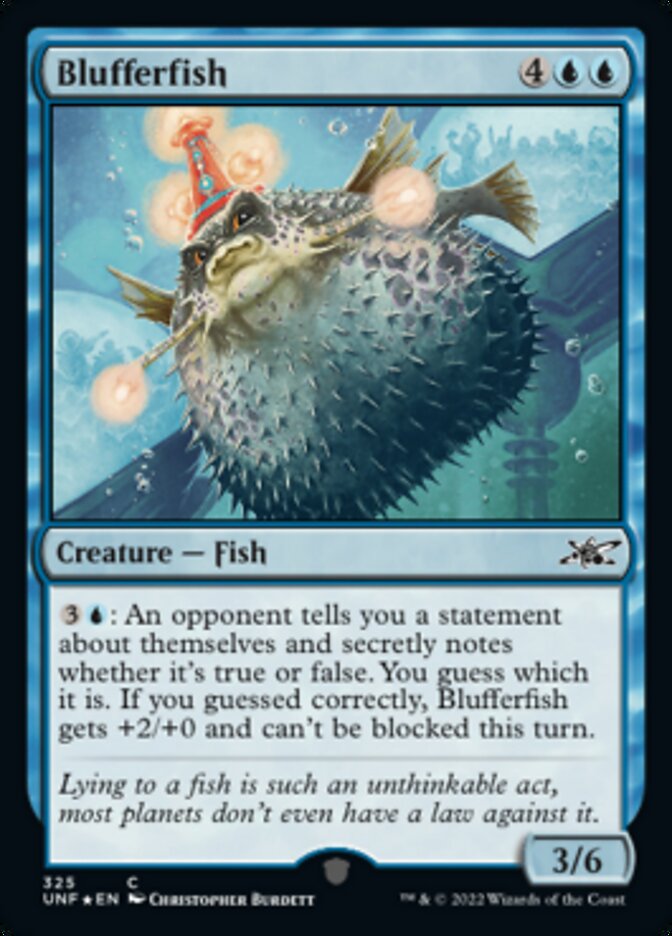 Blufferfish (Galaxy Foil) [Unfinity] | Black Swamp Games