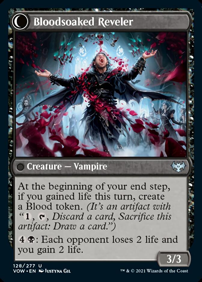 Restless Bloodseeker // Bloodsoaked Reveler [Innistrad: Crimson Vow] | Black Swamp Games