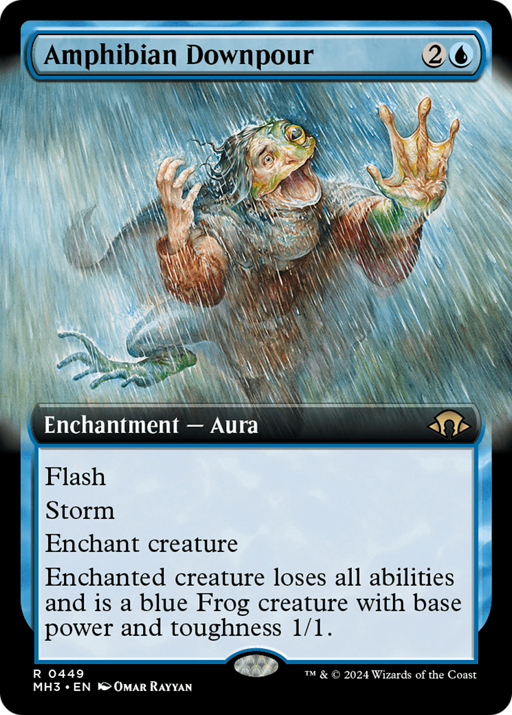 Amphibian Downpour (Extended Art) [Modern Horizons 3] | Black Swamp Games