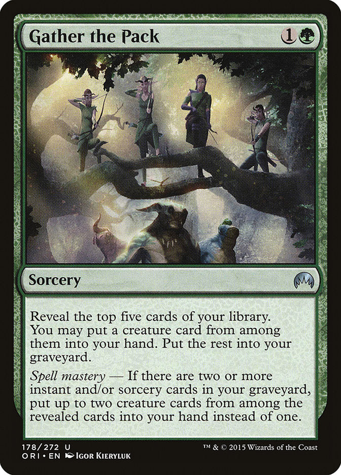 Gather the Pack [Magic Origins] | Black Swamp Games