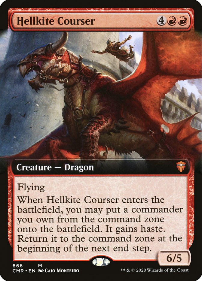 Hellkite Courser (Extended Art) [Commander Legends] | Black Swamp Games