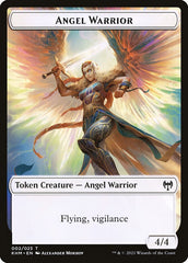 Human Warrior // Angel Warrior Double-Sided Token [Kaldheim Tokens] | Black Swamp Games