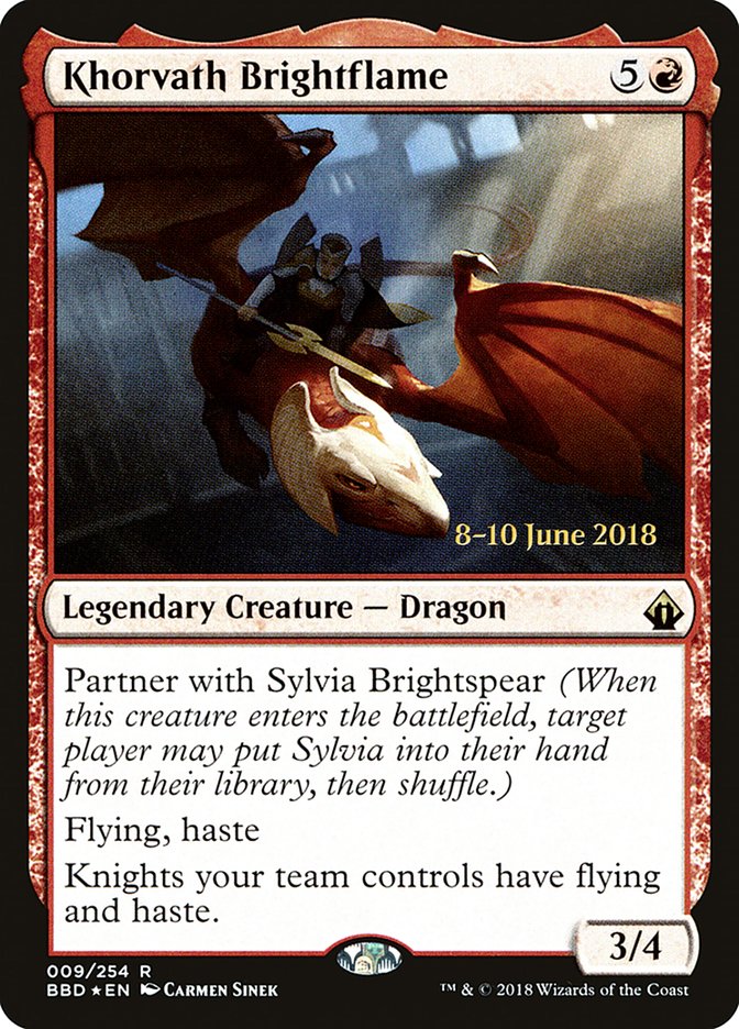 Khorvath Brightflame [Battlebond Prerelease Promos] | Black Swamp Games