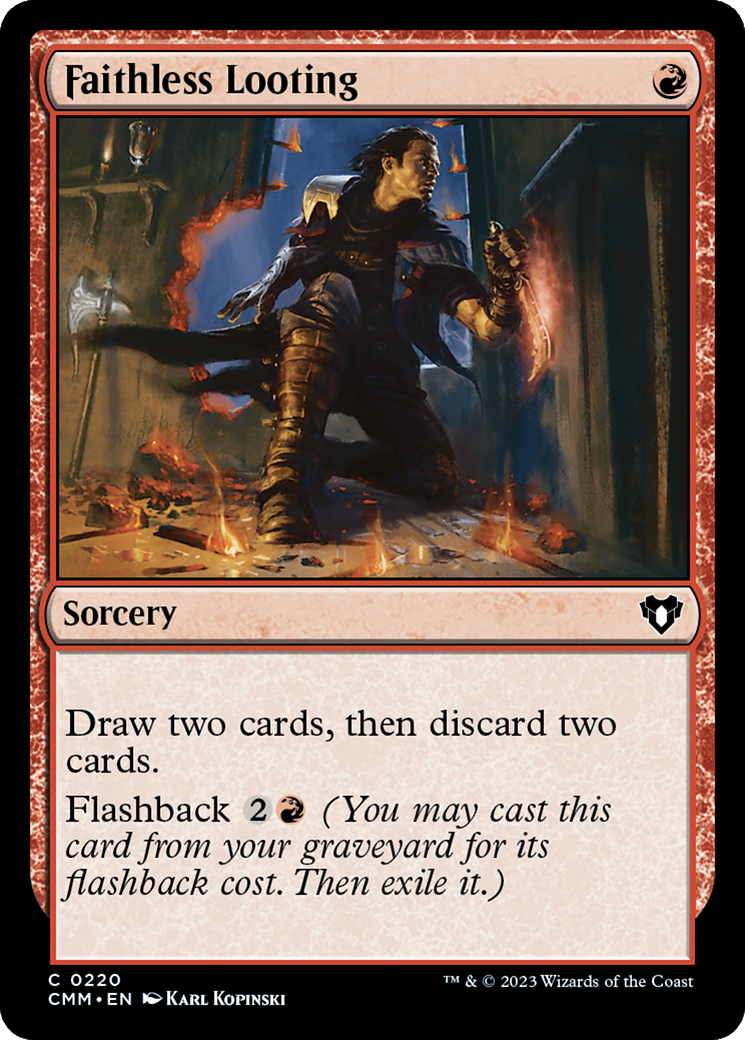 Faithless Looting [Commander Masters] | Black Swamp Games
