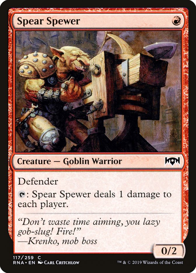 Spear Spewer [Ravnica Allegiance] | Black Swamp Games