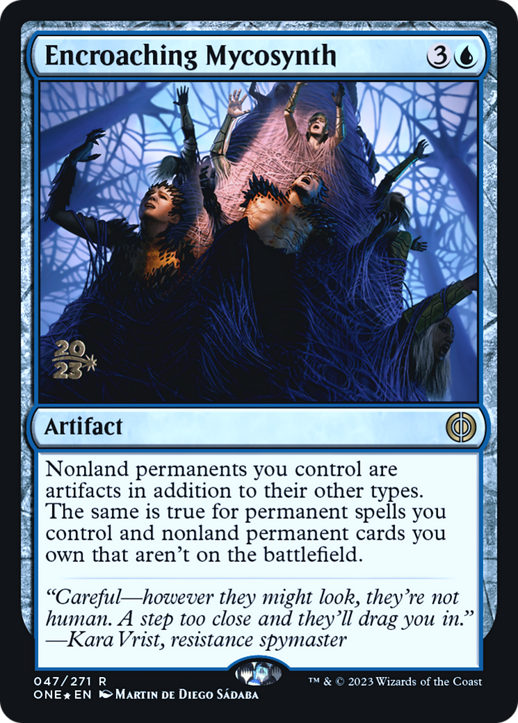 Encroaching Mycosynth [Phyrexia: All Will Be One Prerelease Promos] | Black Swamp Games