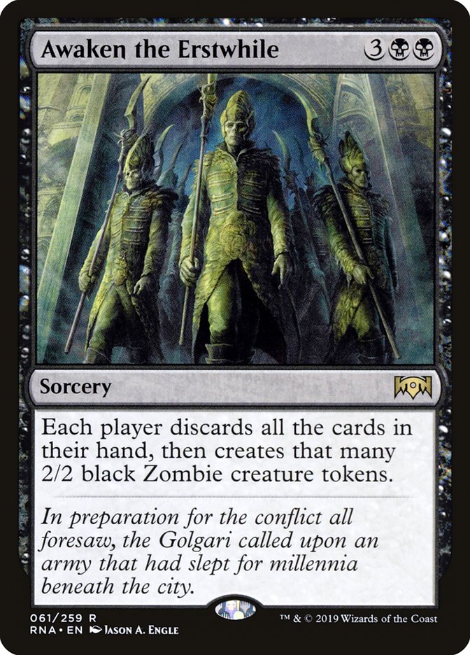 Awaken the Erstwhile [Ravnica Allegiance] | Black Swamp Games