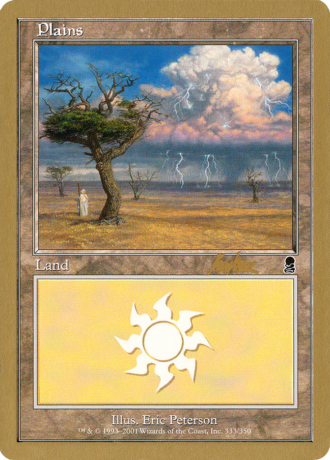 Plains (bk333) (Brian Kibler) [World Championship Decks 2002] | Black Swamp Games