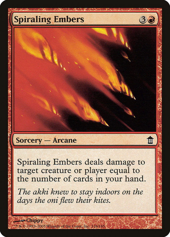 Spiraling Embers [Saviors of Kamigawa] | Black Swamp Games