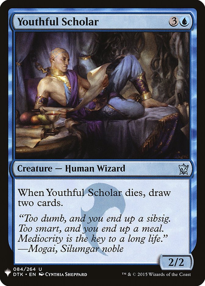 Youthful Scholar [Mystery Booster] | Black Swamp Games