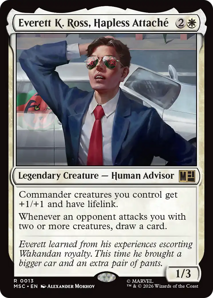 Everett K. Ross, Hapless Attache [Marvel Super Heroes Commander] | Black Swamp Games