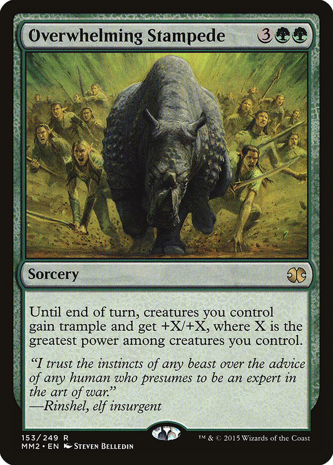 Overwhelming Stampede [Modern Masters 2015] | Black Swamp Games
