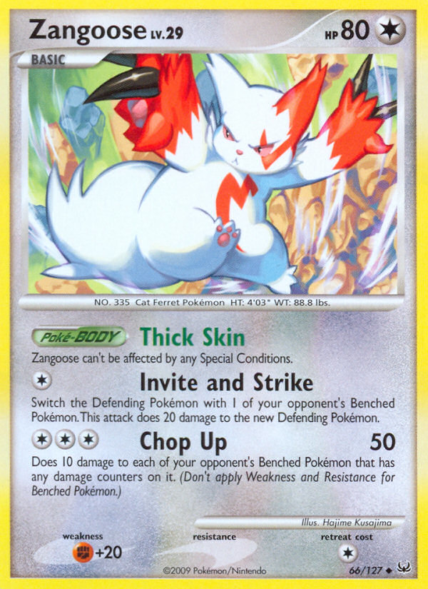Zangoose (66/127) [Platinum: Base Set] | Black Swamp Games