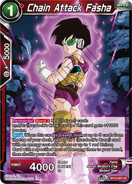 Chain Attack Fasha (Uncommon) (BT13-007) [Supreme Rivalry] | Black Swamp Games