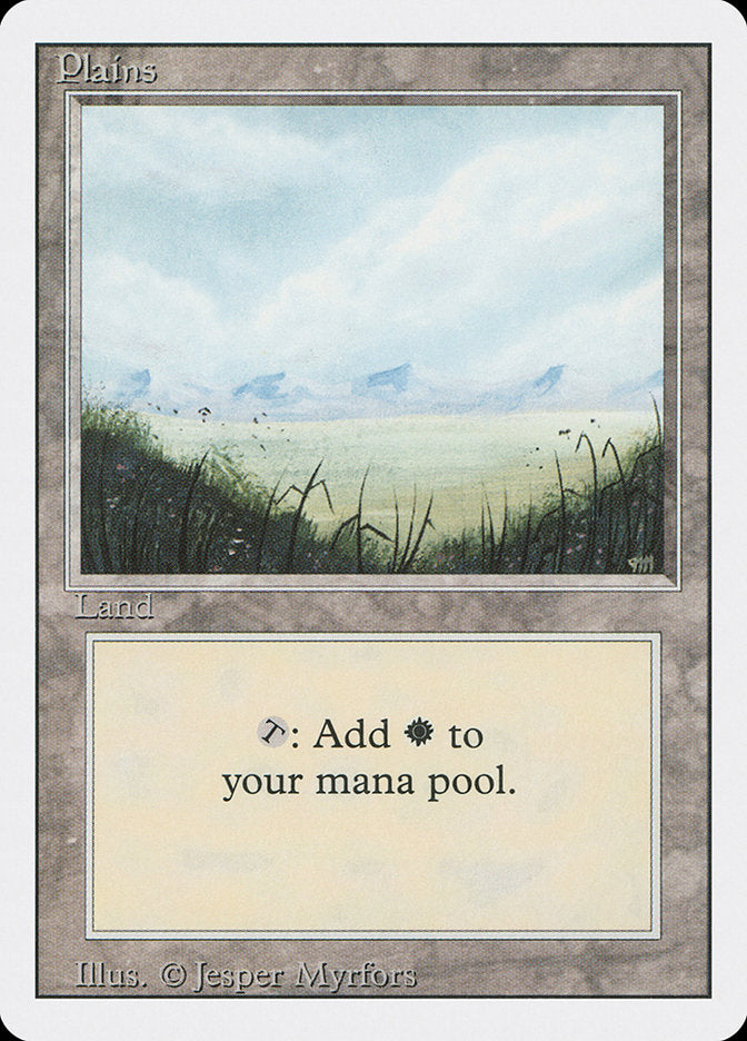 Plains (No Trees / Signature on Right) [Revised Edition] | Black Swamp Games