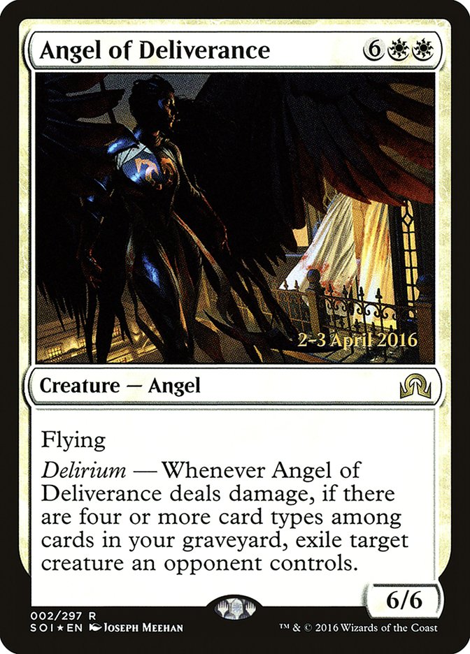 Angel of Deliverance [Shadows over Innistrad Prerelease Promos] | Black Swamp Games