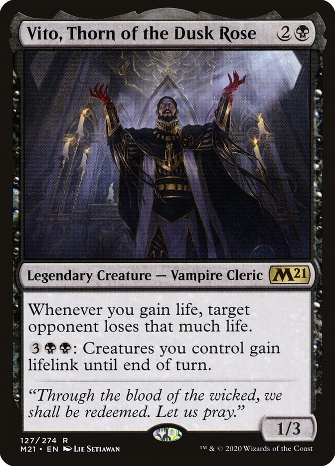 Vito, Thorn of the Dusk Rose [Core Set 2021] | Black Swamp Games