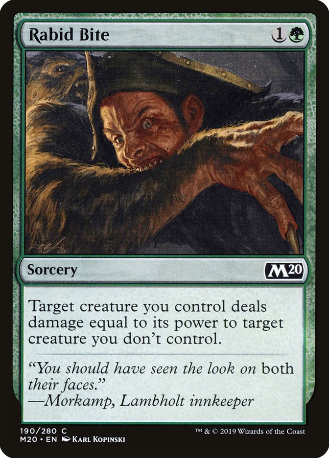 Rabid Bite [Core Set 2020] | Black Swamp Games