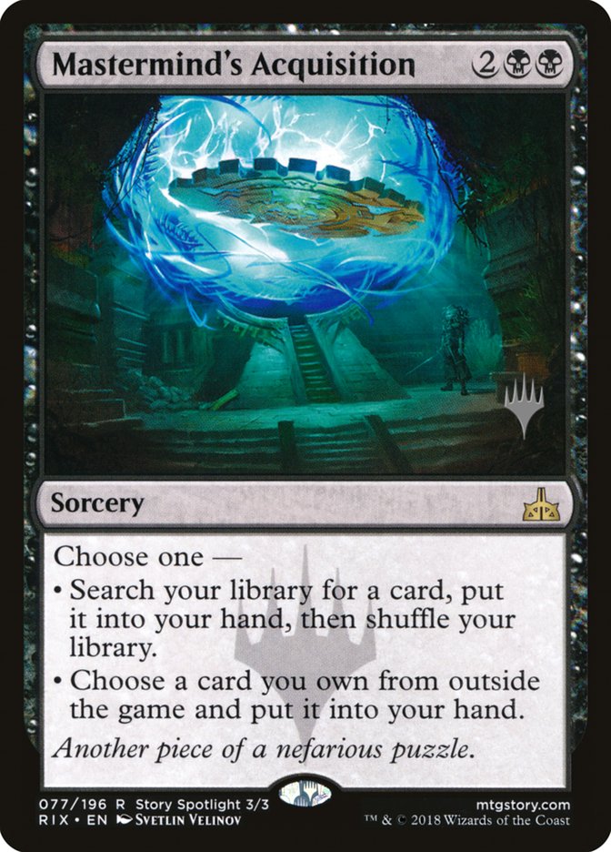 Mastermind's Acquisition (Promo Pack) [Rivals of Ixalan Promos] | Black Swamp Games