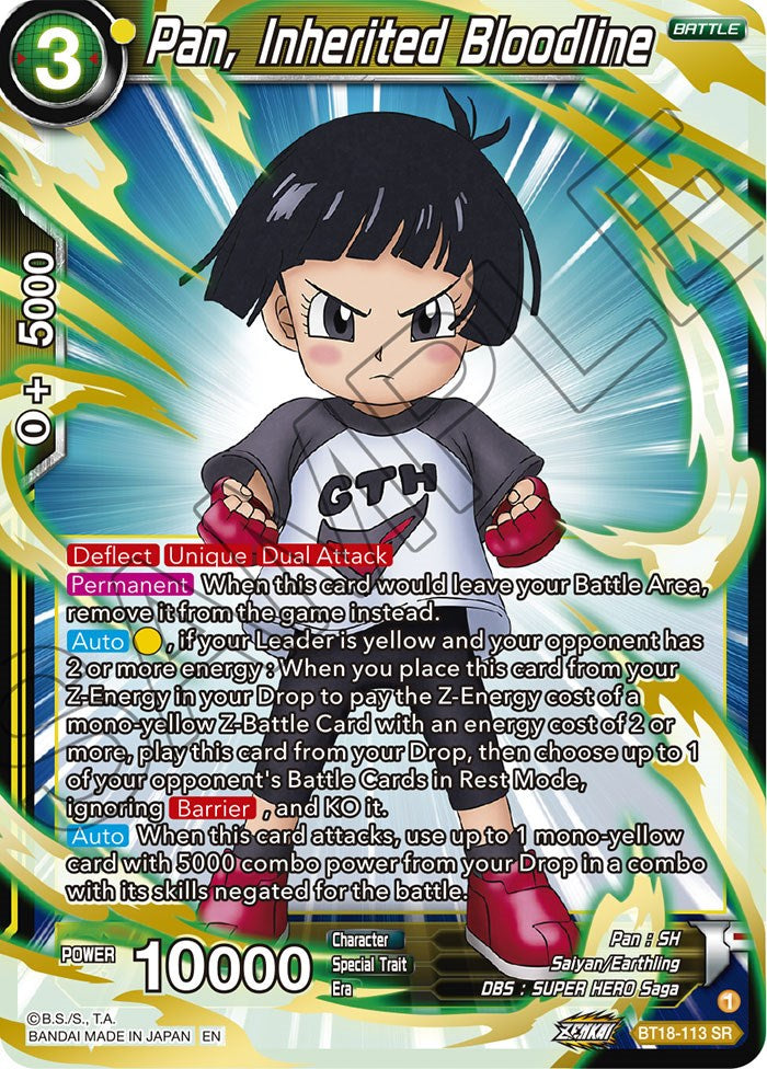 Pan, Inherited Bloodline (BT18-113) [Dawn of the Z-Legends] | Black Swamp Games